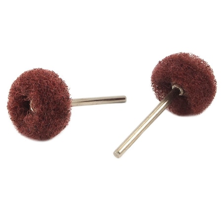 Forney Satin Buffing Pad, 1 in with 3/32 in Shaft 60252